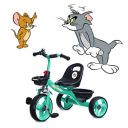 NHR Tom & Jerry Plug N Play Tricycle for Kids, Kids Tricycle, Tricycle for Kids for 3 Years to 5 Years with Storage Basket and Bell for Kids (Capacity 25Kg | Green)...
