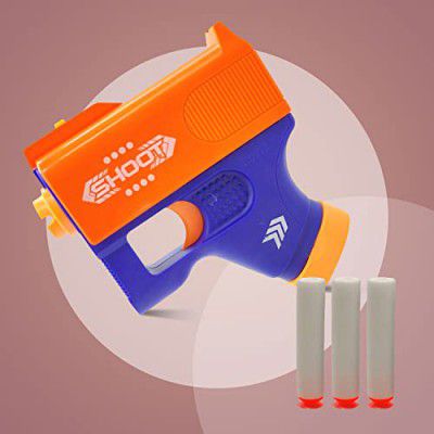 NHR Toy Soft Bullet Gun with Foam Bullets & Light Toy Guns for 8+ Kids, Durable and Safe Design, Easy to Operate Playtime Guns for Shooting Imaginary Targets, Multicolor