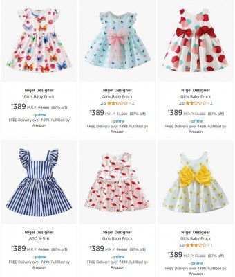 Nigel Designer Baby Girls' Clothing Upto 87% Off