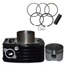 NIKAVI CBKP22 Cylinder Block Piston Kit Compatible for Bajaj Pulsar 180 Latest Model Big Hole...