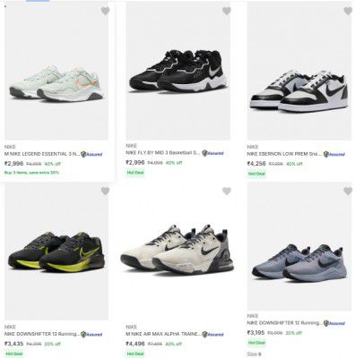 Nike Loot : Buy 3 Shoes at Max Discount