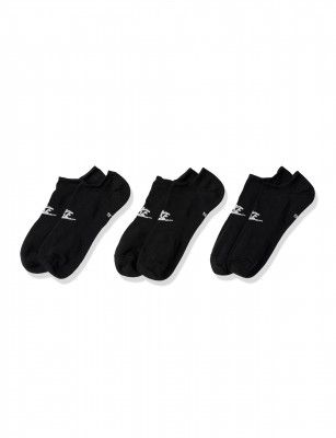 Nike Men's Polyester Sportswear Everyday Essential No-Show Socks (3 Pairs)