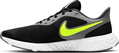 Nike Mens Sports Shoes Revolution 5-Black/White-University Gold-Volt GLOW-BQ3204-013-7UK