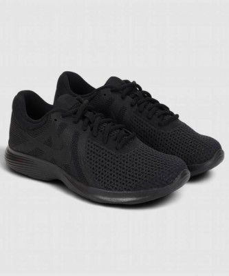 NIKE  Revolution 4 Running Shoes For Men  (Black , 5)