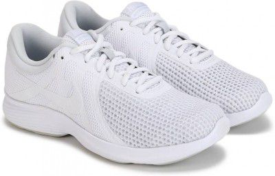 NIKE  Revolution 4 Running Shoes For Men  (White , 5)