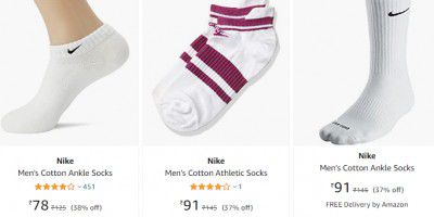 Loot: Nike Socks Available at Mrp Error Price