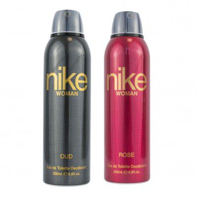 Nike Unisex Oud + Rose Deodorant Spray - Pack Of 2 (200Ml Each)