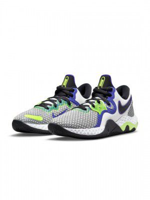 Nike Unisex White & Grey Renew Elevate 2 Basketball Shoes