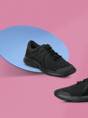 NikeKids REVOLUTION 4 Black Running Shoes