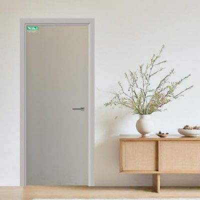 Niki WPC Door 30mm Waterproof & Termite-Proof,Stylish Door | 550 Density | Durable |(Frame Not Included)-24.95KG(84 x 27 inch)-Ivory White