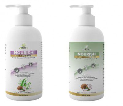 NIKOV Nourish Shampoo & Conditioner Combo | 300ml + 300ml