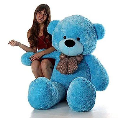 Niku 3 Feet Teddy Bear - (Blue, 85 cm)