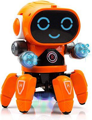 Niku Bot Robot Toy for Kids, Baby, Boys and Girls | Colorful Lights and Music | All Direction Movement Dancing Robot Toys | Multicolor | Best Birthday Gift