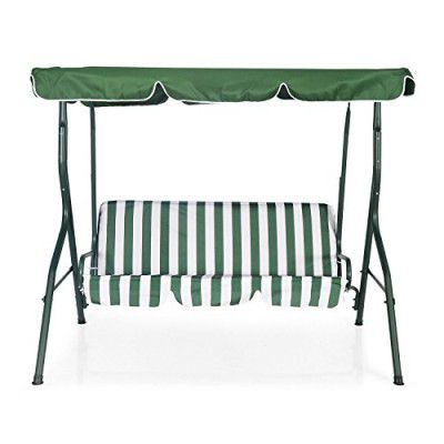 Nilkamal 3 Seater Metal Outdoor Swing | Garden Swing | Balcony Swing (Leisure)