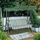 Nilkamal 3 Seater Metal Outdoor Swing | Garden Swing | Balcony Swing (Leisure)...