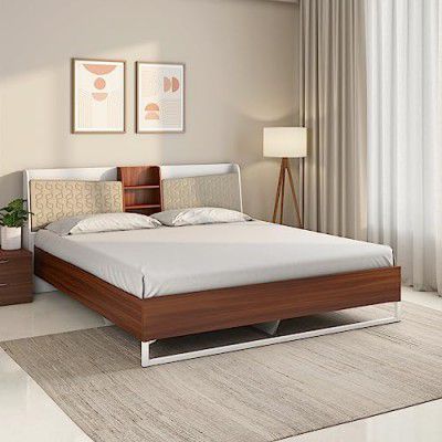 [Extra Rs.10500 OFF] Nilkamal Alps Meta Without Storage | Engineered Wood Queen Bed (Finish Color - Walnut, Delivery Condition - Knock Down)