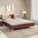 [Extra Rs.10500 OFF] Nilkamal Alps Meta Without Storage | Engineered Wood Queen Bed (Finish Color - Walnut, Delivery Condition - Knock Down)...