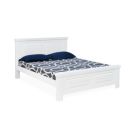 @home by Nilkamal Anderson Solid Wood King Bed Without Storage in White Finish for Bedroom...