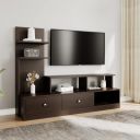 Nilkamal Aroy Low Height Engineered Wood with Shelving Storage Wall Unit (Wenge) | 1 Year Warranty...