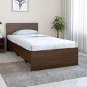 Nilkamal Arthur Engineered Wood Bed Without Storage (Color - Walnut, Delivery Condition - Knock Down) 1 Year Warranty (Single Bed)...