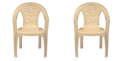 Nilkamal CHR2060 Plastic Mid Back with Arm Chair | Set of 2