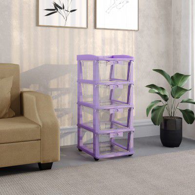Nilkamal CHST24 4 Layers Plastic Chests of Drawers