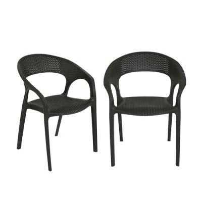 Nilkamal CLUBCHR Plastic Mid Back | Set of 2