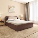 Nilkamal Daffodil Wooden Queen Bed 1 Year Warranty | Walnut...