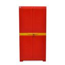 Nilkamal Freedom Mini Medium FMM Compact Plastic Cabinet for Storage|Space & Clothes Organizer|Shelves|Cupboard|Almari|Wardrobe|Living Room| for Home Kitchen & Office (Bright Red/Yellow)...
