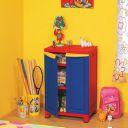 Nilkamal Freedom Mini Medium (FS1) Compact Plastic Kids Mini Storage Cabinet | 2 Doors Cupboard | Bright Red And Yellow...