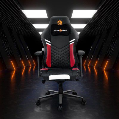 Nilkamal Fyrebird Ergonomic Gaming Chair with Adjustable Neck, Lumbar Pillow, 3D Adjustable Armrest, Gas Lift Mechanism, & 100mm Tilt (Greta)