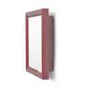 Nilkamal Gem Rich Look Bathroom Plastic Corner Cabinet with Mirror|Bathroom Mirrors |1 Door |Storage (Maroon)...