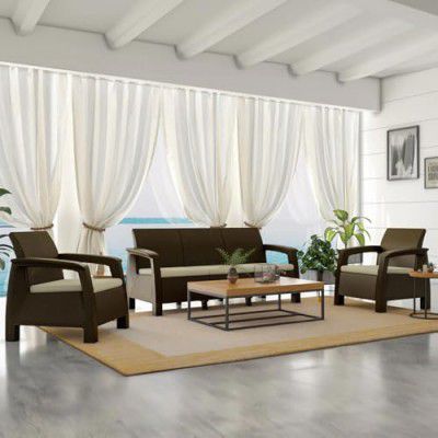 [Extra ₹1550 OFF] Nilkamal Goa 3+1+1 Seater Plastic Sofa Set with Cushion