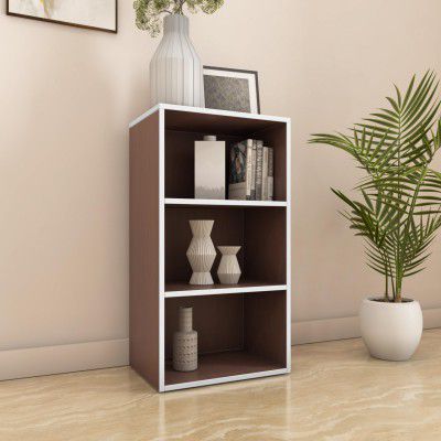 Nilkamal Halo 3 Tier Engineered Wood Free Standing Book | 1 Year Warranty | Legno Oak