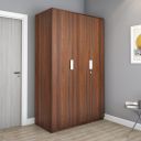 Nilkamal Joyce Neo 3 Door Wooden Wardrobe for Bedroom | Almirah with 8 Shelves...