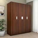 [Extra Rs 1750 OFF] Nilkamal Joyce Neo 4 Door Engineered Wood Wardrobe Without Mirror | 1 Year Warranty | Walnut...