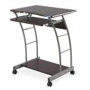 Nilkamal Leo Computer Trolley/Table (Black/Walnut Finish)...