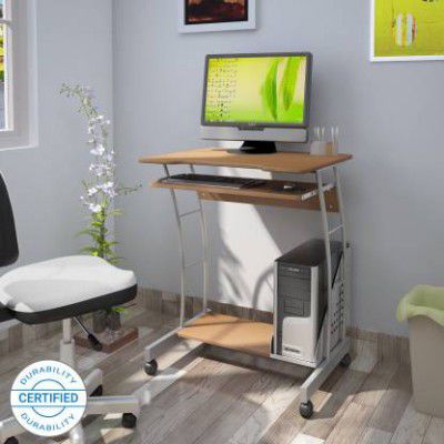 Nilkamal Leo Engineered Wood Computer Desk  (Modular, Finish Color - Beech, DIY(Do-It-Yourself))