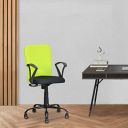 Nilkamal Lusaka Upholstered Mid Back Ergonomic Office Chair with Adjustable Height and Pushback Mechanism (Green)...