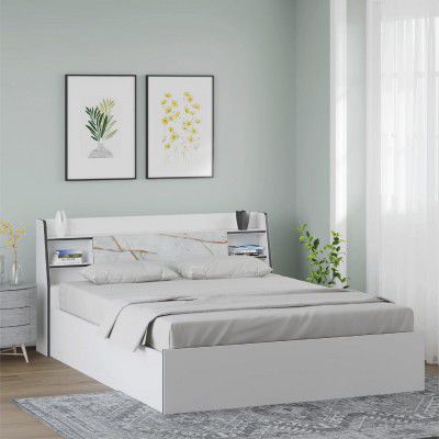 [Extra Rs.2200 OFF] Nilkamal Marbito Engineered Wood Queen Bed with Box Storage