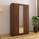 Nilkamal Massif 3 Door Wooden Wardrobe with Mirror for Bedroom...