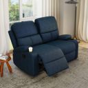 [ Extra Rs 4968 Off ] Nilkamal Matt 2 Seater Fabric Manual Recliner with Cup Holder | 1 Year Warranty | Self Assembly | Blue...