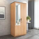 Nilkamal Milford Neo 2 Door Wardrobe with Mirror Engineered Wood Almirah | 1 Year Warranty | Urban Teak...