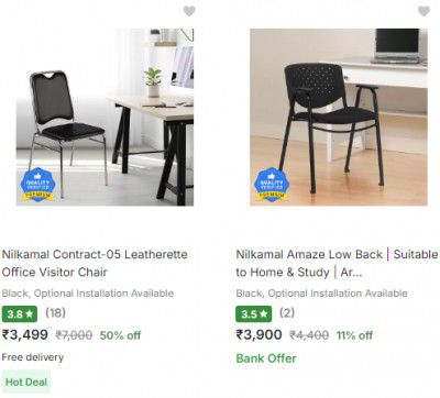 Nilkamal Office Study Chairs up to 50% off