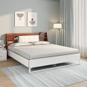 Nilkamal Ornate Meta Without Storage | 1 Year Warranty Engineered Wood King Bed (Finish Color - White, Delivery Condition - Knock Down)...