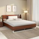 Nilkamal Ornate Meta Without Storage | 1 Year Warranty Engineered Wood King Bed (Finish Color - Walnut, Delivery Condition - Knock Down)...