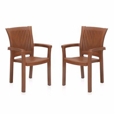 Nilkamal PLATINUM Plastic Mid Back with Arm Chair