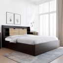 [Extra ₹6003 OFF] Nilkamal Riva Wooden King Bed with Headboard & Box Storage | Engineered Wood | Contemporary Design | New Wenge...