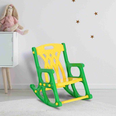Nilkamal Rocker Kids Toy Chair (Green & Yellow)