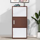 Nilkamal Sear 3 Tier Engineered Wood Free Standing Book Shelf | Urban Walnut...